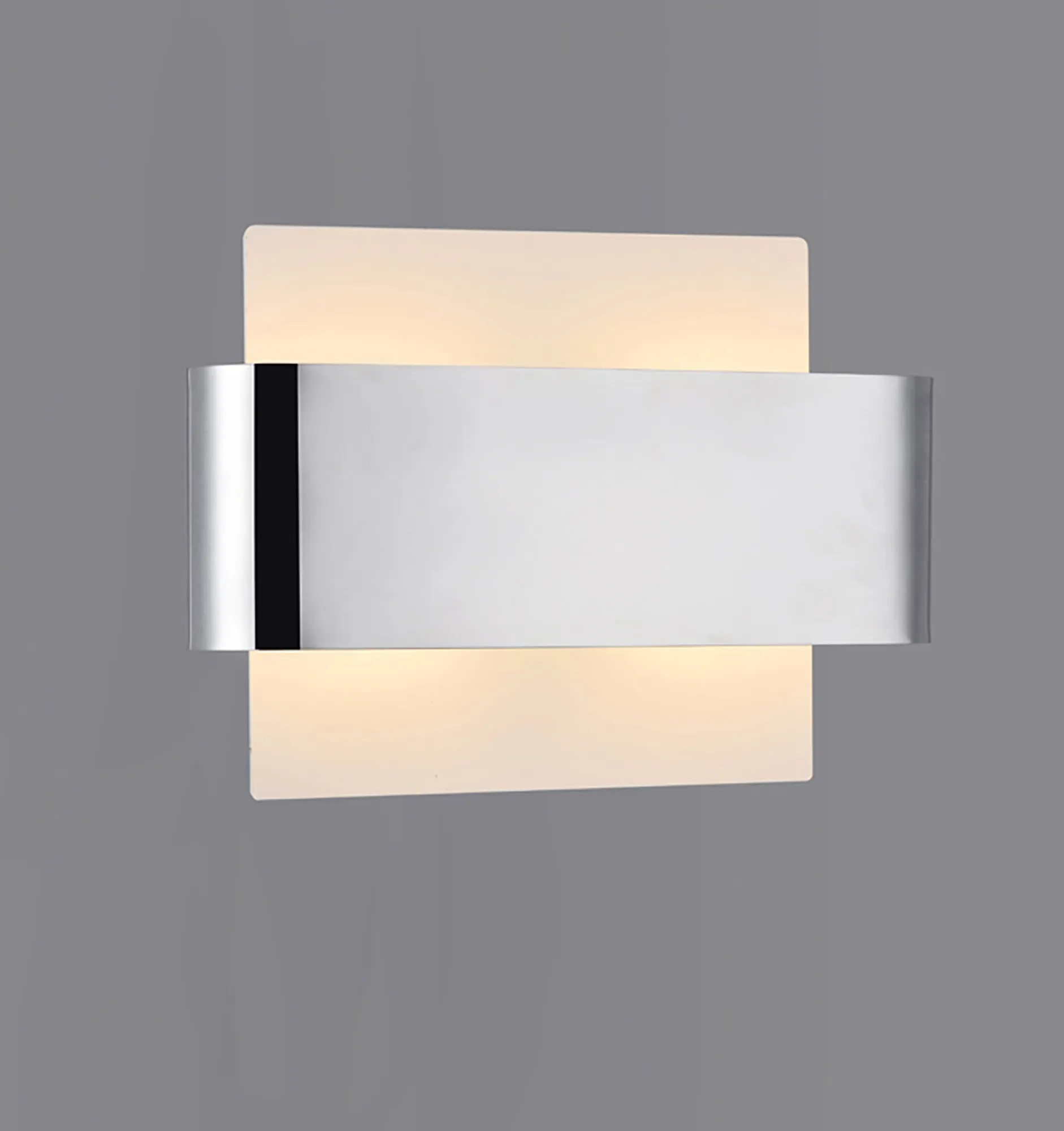 Damo Wall 2 Light Polished Chrome, White D0378  Deco Damo